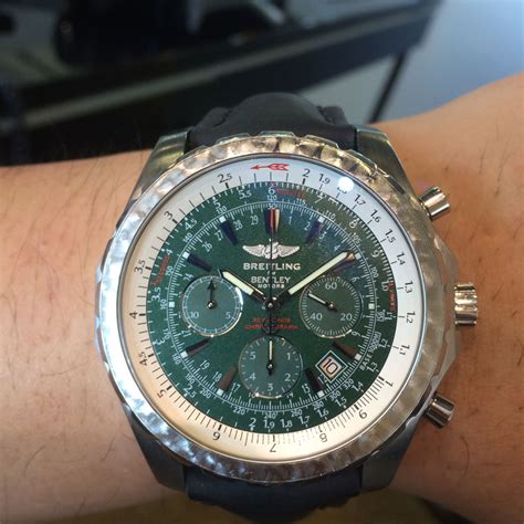 breitling bentley green dial.